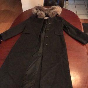 Michael Kors Wool/Fox fur coat